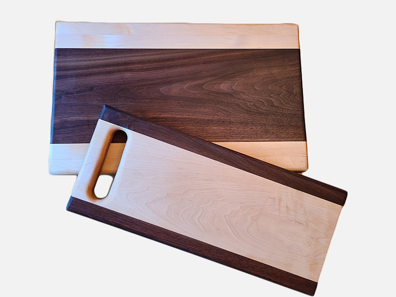 Personalized Cutting Board - Premium Maple and Walnut American Hardwoods